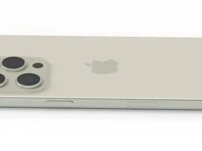 Apple iphone 16 pro natural titanium  3D model