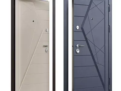 Door Steel Art Iceberg 3D model