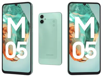 Samsung Galaxy M05 Light Blue 3D model