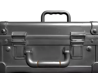 Biohazard Metal Transport Case Low-poly 3D model