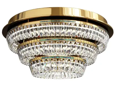 GERTRUDA B gold and crystal ceiling light Low-poly 3D model