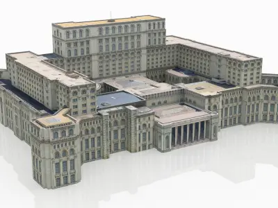 Palace of the Parliament Bucharest Romania 3D model