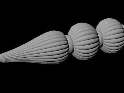 2 leg High quality 3d models for processing on a cnc machine 3D model
