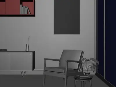 reading room 3D model