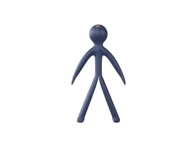 Stick Men v1 010 Low-poly 3D model