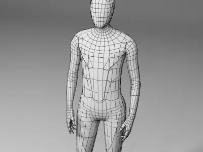 Tesla Bot Low Poly Low-poly 3D model