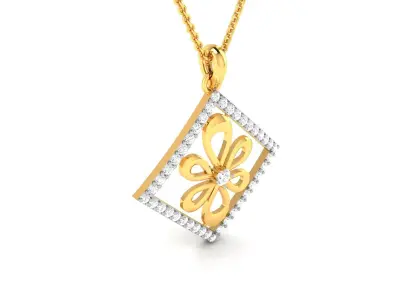 Women Pendant 3dm STL FBX OBJ Render Details 3D print model 2