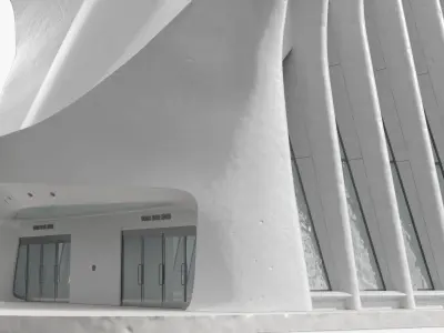  Calatravas Oculus Curved Transit Hall 