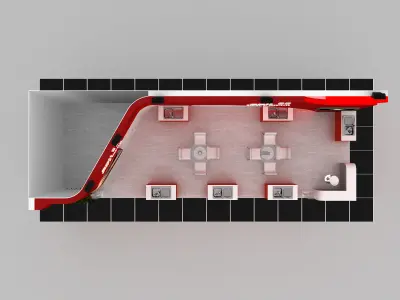 ASL-2 Size 14 m x 4 m  Height 410 cm 3D model