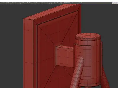 Raef Wall Sconce Low-poly 3D model