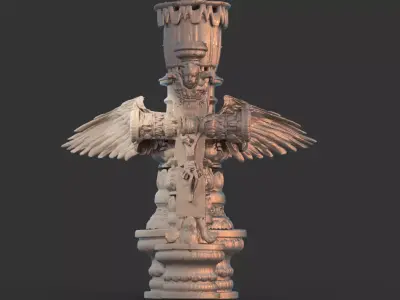 Celtic ornate effigy  3D model