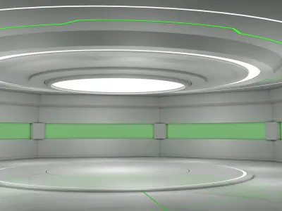 Sci Fi Room 3D model 60