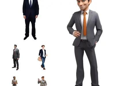 Business Professional Character Pack 3D print model