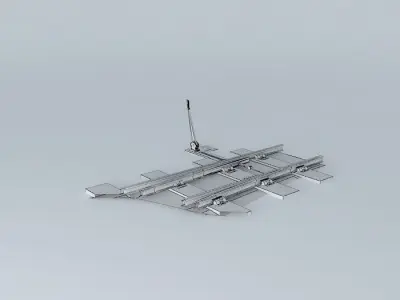 Eco Rail N/Gauge  Ground Point lever Old Steam Days Free 3D model