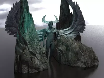 Arch Angel Pillars of the Sea 3D model
