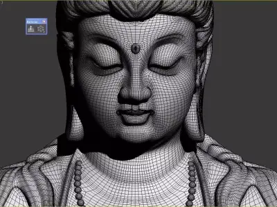 GUAN YIN Buddha 3D model
