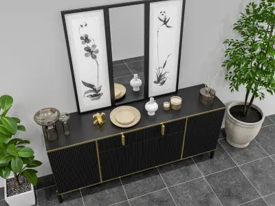 FUFUGAGA Buffet Cabinet Walmart 3D model