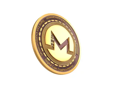 Monero Coin v2 001 3D model