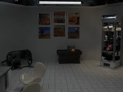 Sci-Fi office 3D model