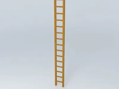 Wooden Ladder Free 3D model