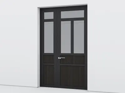 Aluminium door 184 3D model