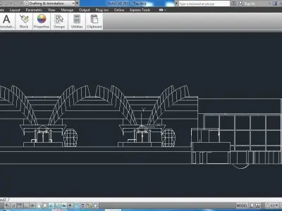Sketchup Terminal A4 Project SKP DWG PIC 3D model
