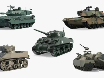  American Tanks Rigged Collection 