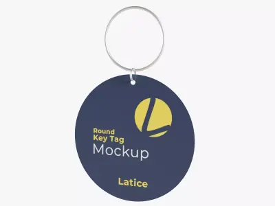 Key Tag Low-poly 3D model