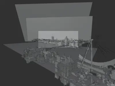 Big Ben London Low-poly 3D model