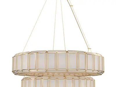 Belmont 20 Light 37 Inch Chandelier 3D model
