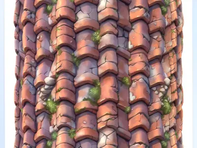  Stylized Roof Seamless Texture Texture