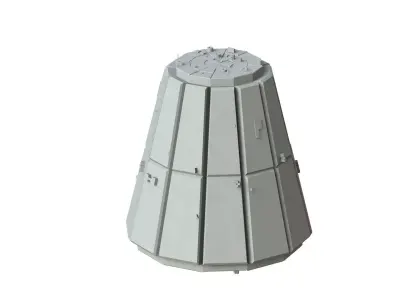 Sci Fi Object No 2869 Low Poly Low-poly 3D model