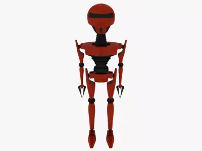 Simple Robot Low-poly 3D model get