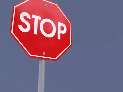 Sign Stop Max2011 3D model