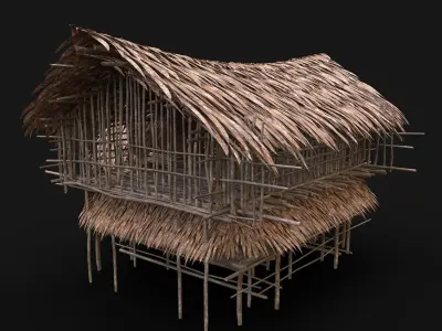 BUILDER JUNGLE TRIBAL HUTS HOUSES PACK AAA NEXTGEN