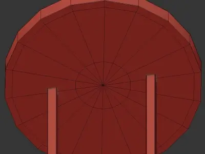 LUCERNE light fixture with glass shade and metal frame 3D model