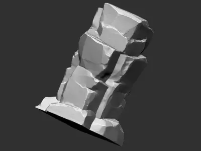 3D Mountain rock Zbrush sculpt 3D model