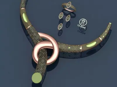 20 PLUS Lightweight Turkey Jewelry Sets CAD Pack   3D print model