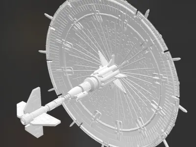 Shield Ship  3D print model