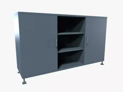 Workshop Cabinet Low-poly 3D model