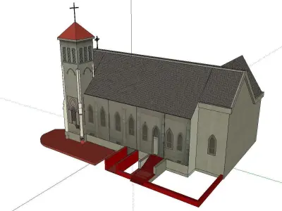 Architecture-Religion-God-Culture-Temple-050 church 3D model