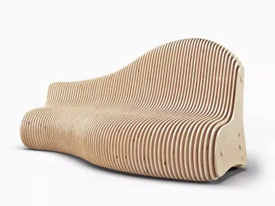 Parametric bench 3D model