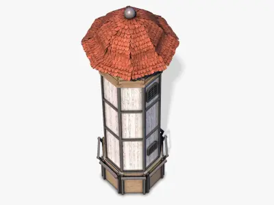 Lighthouse 02 Low-poly 3D model
