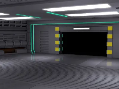 Sci Fi Interior 3D model