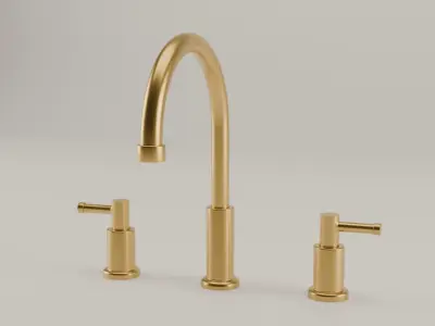 Golden faucet Free 3D model