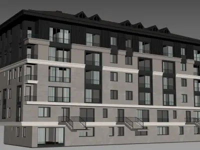 Apartment Model Modern Classic 3D model