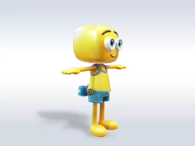Cartoon character t stylized computer pc 3D model purchase