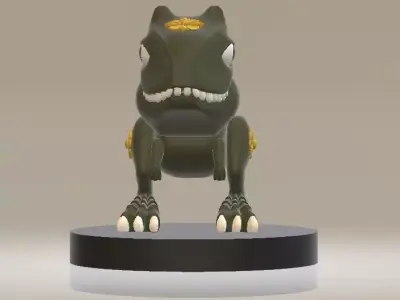 Decorative dino 3D print model