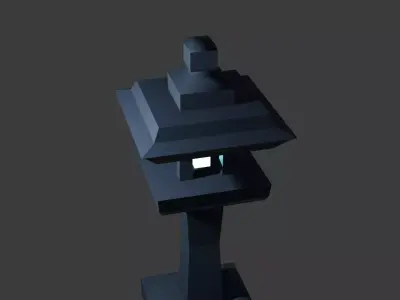 Lantern Tower Low-poly 3D model