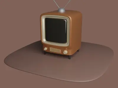 NOSTALGIC TELEVISION Free 3D model